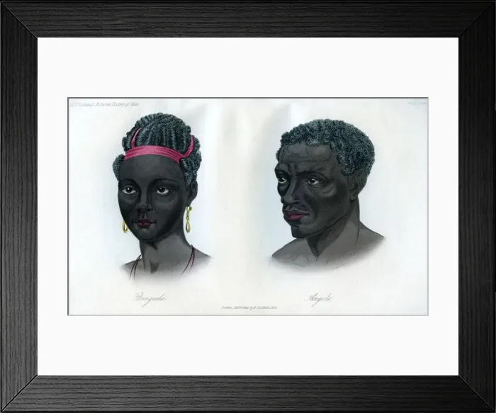 Framed Print : Natives of Benguela and Angola, 1848 Framed Print : Natives of Benguela and Angola, 1848