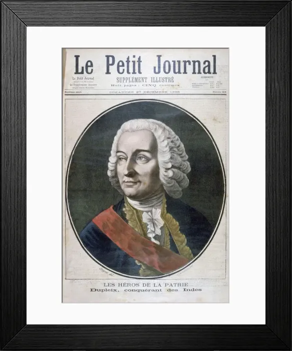 Framed Print : Joseph Francois Dupleix, 1896. Artist: F Meaulle Framed Print : Joseph Francois Dupleix, 1896. Artist: F Meaulle