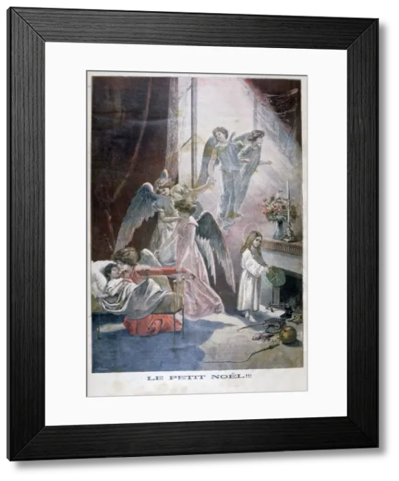 Framed Print : Small Christmas, 1896. Artist: F Meaulle Framed Print : Small Christmas, 1896. Artist: F Meaulle