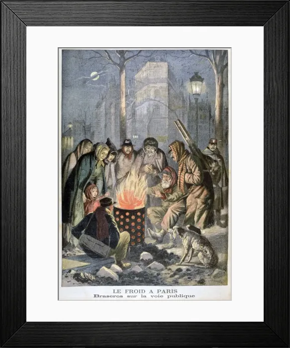 Framed Print : Cold Paris, 1902 Framed Print : Cold Paris, 1902