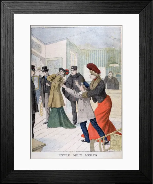 Framed Print : Between two mothers, 1902 Framed Print : Between two mothers, 1902
