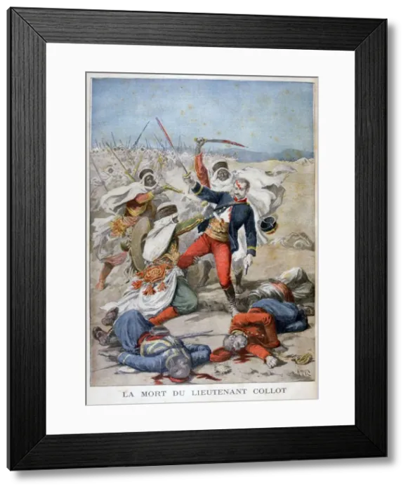 Framed Print : Death of Lieutenant Collet, Algeria, 1896. Artist: Henri Meyer Framed Print : Death of Lieutenant Collet, Algeria, 1896. Artist: Henri Meyer