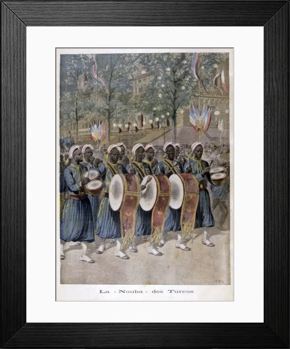 Framed Print : A regiment of Algerian Turcos, 1896. Artist: Henri Meyer Framed Print : A regiment of Algerian Turcos, 1896. Artist: Henri Meyer