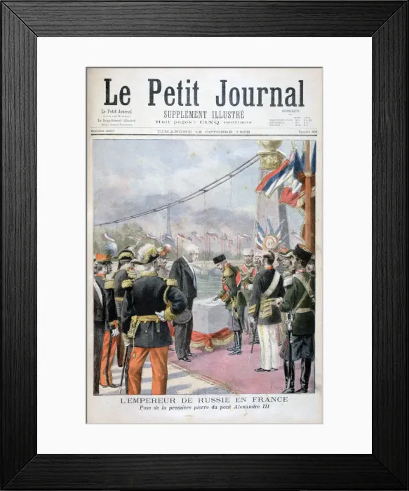 Framed Print : Nicholas II of Russia and Felix Faure, President of the French Republic, 1896. Artist: Oswaldo Tofani Framed Print : Nicholas II of Russia and Felix Faure, President of the French Republic, 1896. Artist: Oswaldo Tofani