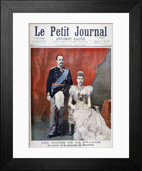 Framed Print : The prince and princess of Denmark, 1896 Framed Print : The prince and princess of Denmark, 1896