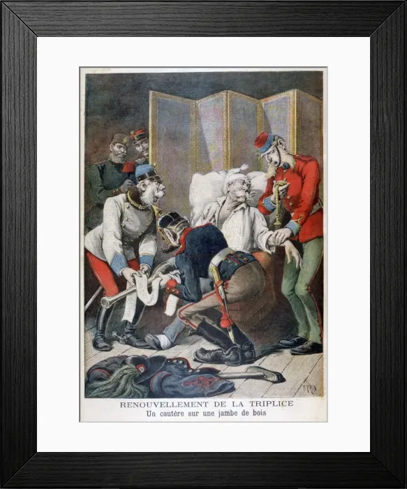 Framed Print : Renewal of the Triple Alliance of Germany, Austria and Italy, 1896. Artist: Henri Meyer Framed Print : Renewal of the Triple Alliance of Germany, Austria and Italy, 1896. Artist: Henri Meyer