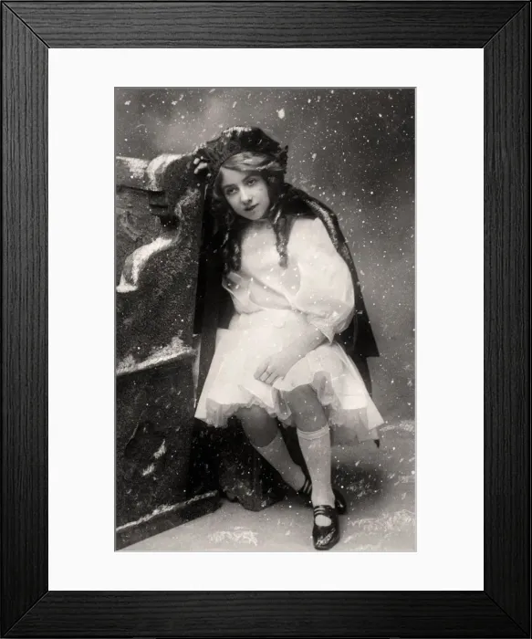 Framed Print : Decima Brooke in Little Red Riding Hood, 1907 Framed Print : Decima Brooke in Little Red Riding Hood, 1907