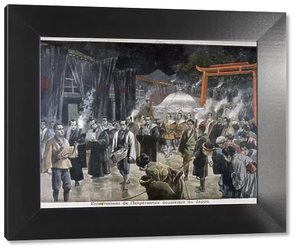 Funeral of the Empress Dowager of Japan, 1897. Artist: F Meaulle