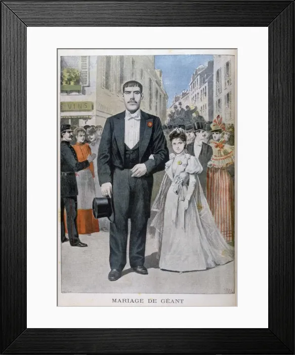 Framed Print : The marriage of a giant, 1897. Artist: Henri Meyer Framed Print : The marriage of a giant, 1897. Artist: Henri Meyer