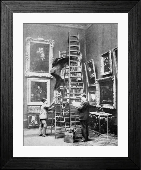Framed Print : Photographing at the Wallace Collection, London, 1908-1909 Framed Print : Photographing at the Wallace Collection, London, 1908-1909
