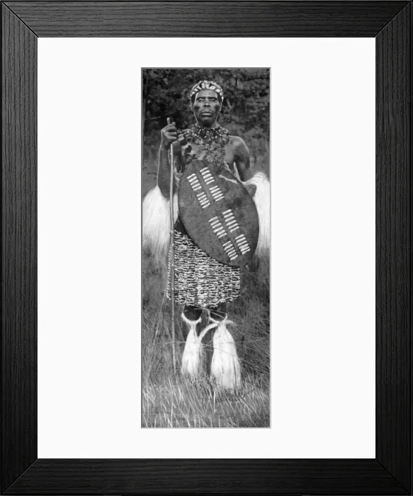 Framed Print : Zulu chief, 1926 Framed Print : Zulu chief, 1926