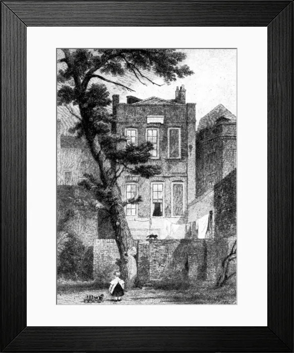 Framed Print : Miltons House in Petty France, Westminster, London, 1923. Artist: Rischgitz Collection Framed Print : Miltons House in Petty France, Westminster, London, 1923. Artist: Rischgitz Collection