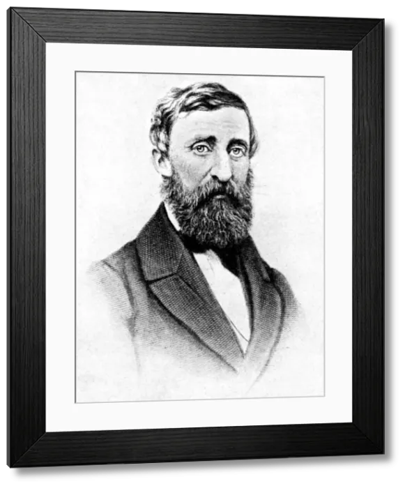 Framed Print : Henry David Thoreau, American nature writer, 1923. Artist: Rischgitz Collection Framed Print : Henry David Thoreau, American nature writer, 1923. Artist: Rischgitz Collection