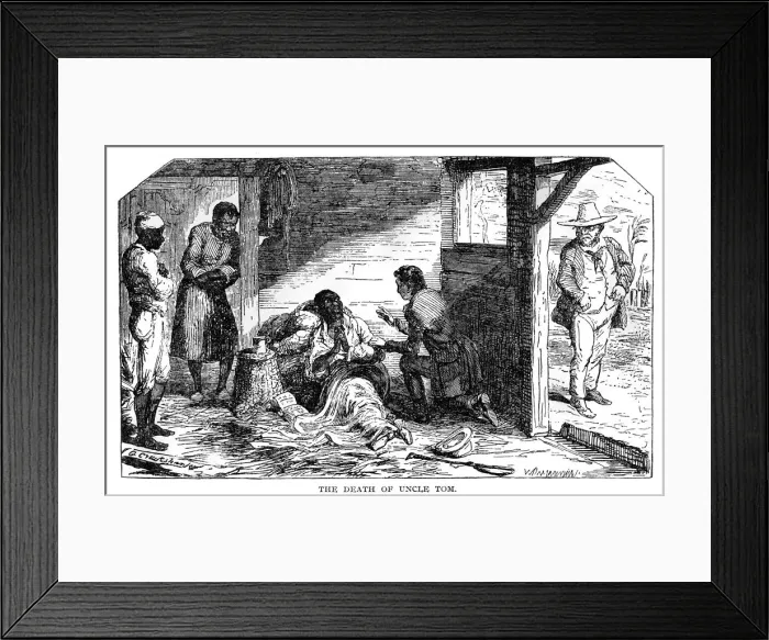 Framed Print : The Death of Uncle Tom, From Uncle Toms Cabin published 1852, (1923). Artist: William Heinemann Ltd Framed Print : The Death of Uncle Tom, From Uncle Toms Cabin published 1852, (1923). Artist: William Heinemann Ltd
