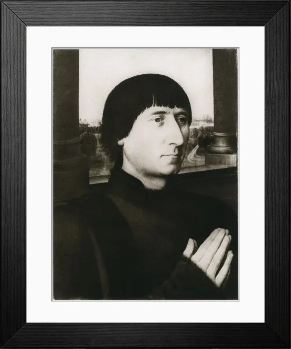 Framed Print : Guillaume Morel, c1480, (1927). Artist: Hans Memling Framed Print : Guillaume Morel, c1480, (1927). Artist: Hans Memling