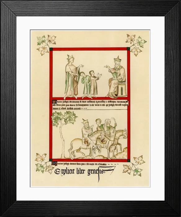 Framed Print : Scenes from the life of Joseph, c1310-1320 Framed Print : Scenes from the life of Joseph, c1310-1320