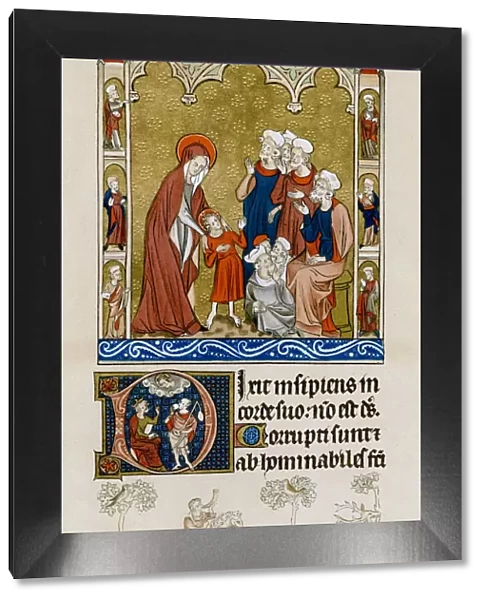 Christ being found by his mother in the temple disputing with doctors, c1310-1320