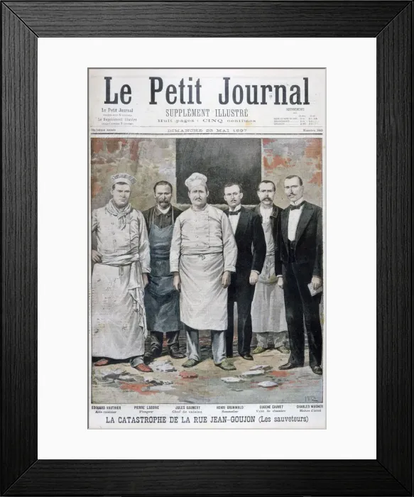 Framed Print : The catastrophe of Rue Jean-Goujon, Paris, 1897. Artist: Henri Meyer Framed Print : The catastrophe of Rue Jean-Goujon, Paris, 1897. Artist: Henri Meyer