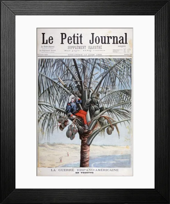 Framed Print : Spanish lookout, Spanish-American War, 1898. Artist: F Meaulle Framed Print : Spanish lookout, Spanish-American War, 1898. Artist: F Meaulle