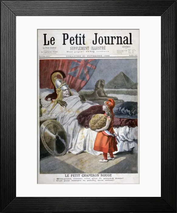 Framed Print : Little Red Riding Hood, 1898. Artist: F Meaulle Framed Print : Little Red Riding Hood, 1898. Artist: F Meaulle