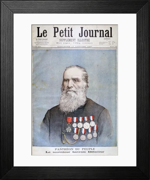 Framed Print : A recipitant of the Legion d honneur, 1897. Artist: Henri Meyer Framed Print : A recipitant of the Legion d honneur, 1897. Artist: Henri Meyer