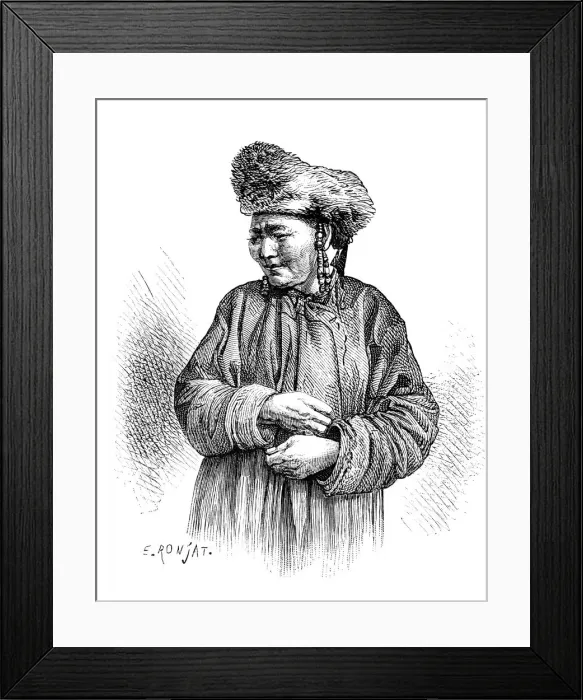 Framed Print : Manchu woman, c1890 Framed Print : Manchu woman, c1890
