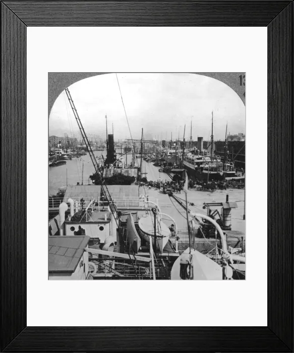 Framed Print : Buenos Aires docks, Argentina, c1900s Framed Print : Buenos Aires docks, Argentina, c1900s