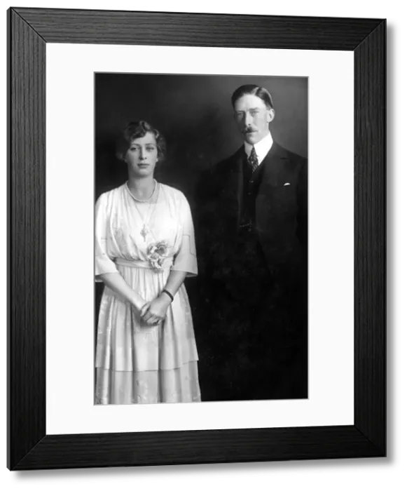 Framed Print : Princess Mary (1897-1965) and Viscount Lascelles (1882-1947), c1920s Framed Print : Princess Mary (1897-1965) and Viscount Lascelles (1882-1947), c1920s
