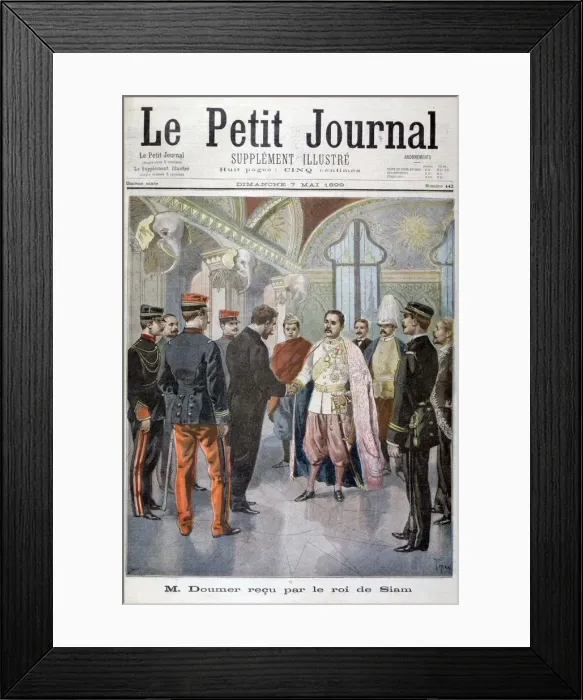 Framed Print : Paul Doumer, Governor General of Indochina, Received by the King of Siam in Bangkok, 1899. Artist: Oswaldo Tofani Framed Print : Paul Doumer, Governor General of Indochina, Received by the King of Siam in Bangkok, 1899. Artist: Oswaldo Tofani