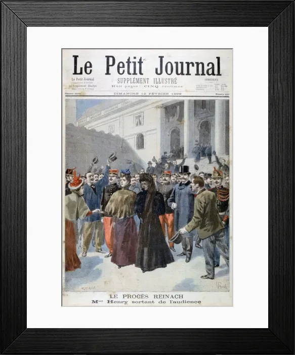 Framed Print : The Reinach Trial, 1899. Artist: F Meaulle Framed Print : The Reinach Trial, 1899. Artist: F Meaulle