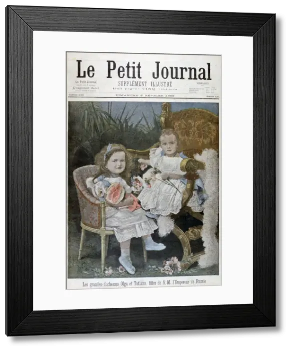 Framed Print : Grand Duchesses Olga and Tatiana of Russia, 1899. Artist: Henri Meyer Framed Print : Grand Duchesses Olga and Tatiana of Russia, 1899. Artist: Henri Meyer