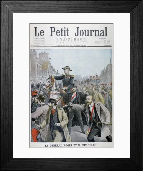 Framed Print : Paul Deroulede grabbing General Rogets bridle, Paris, 1899. Artist: Henri Meyer Framed Print : Paul Deroulede grabbing General Rogets bridle, Paris, 1899. Artist: Henri Meyer