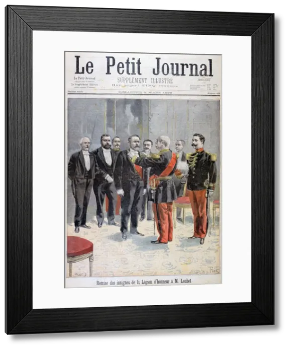 Framed Print : Being awarded with the medal of the Legion of Honour by Emile Loubet, Paris, 1899. Artist: F Meaulle Framed Print : Being awarded with the medal of the Legion of Honour by Emile Loubet, Paris, 1899. Artist: F Meaulle