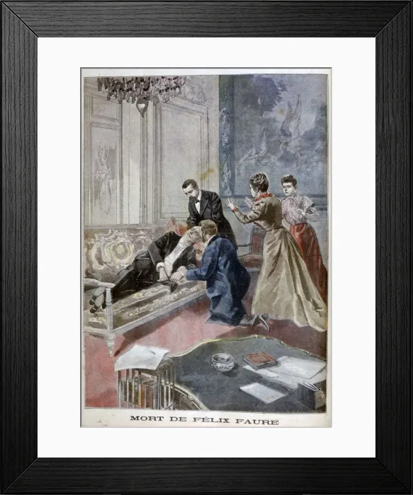 Framed Print : The Death of Felix Faure, 1899. Artist: Oswaldo Tofani Framed Print : The Death of Felix Faure, 1899. Artist: Oswaldo Tofani