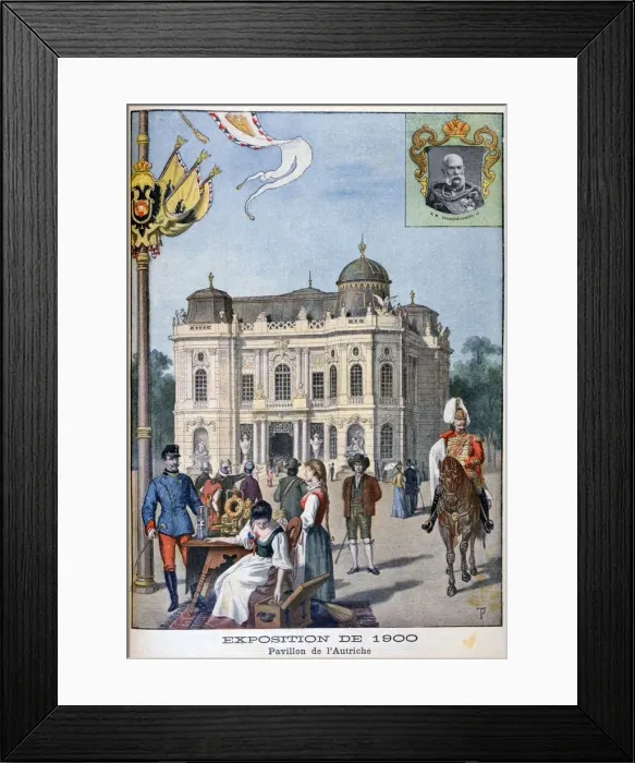 Framed Print : The Austrian pavilion at the Universal Exhibition of 1900, Paris, 1900 Framed Print : The Austrian pavilion at the Universal Exhibition of 1900, Paris, 1900