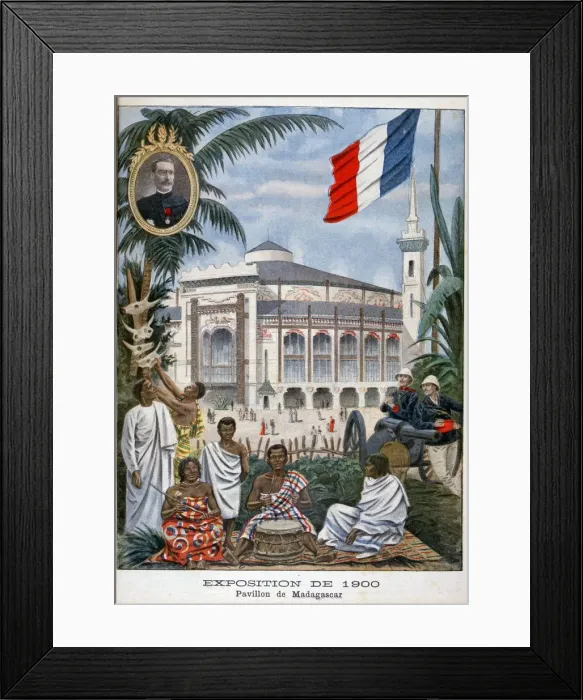 Framed Print : The Madagascan pavilion at the Universal Exhibition of 1900, Paris, 1900 Framed Print : The Madagascan pavilion at the Universal Exhibition of 1900, Paris, 1900