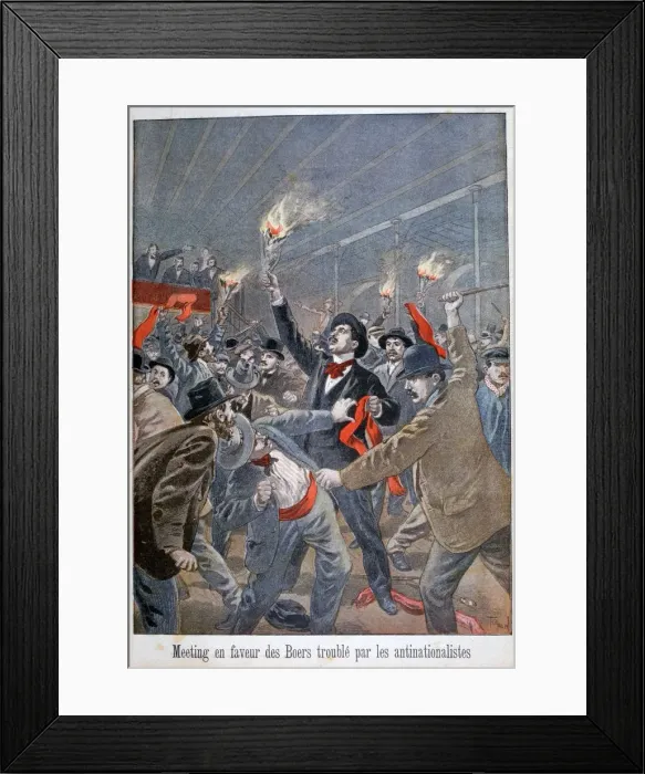 Framed Print : Meeting in favour of Boers disturbed by the anti-nationalists, 1900. Artist: Oswaldo Tofani Framed Print : Meeting in favour of Boers disturbed by the anti-nationalists, 1900. Artist: Oswaldo Tofani