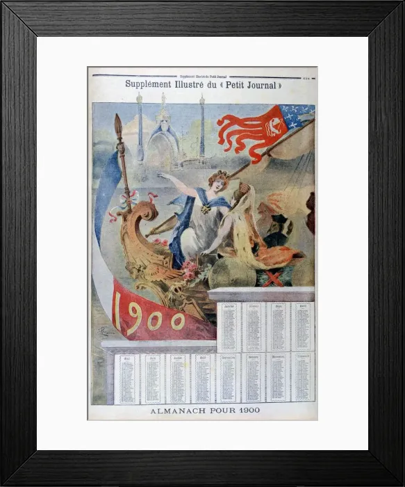 Framed Print : Calendar for 1900