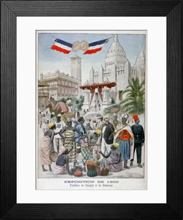 Framed Print : The Sengalise pavilion at the Universal Exhibition of 1900, Paris, 1900 Framed Print : The Sengalise pavilion at the Universal Exhibition of 1900, Paris, 1900