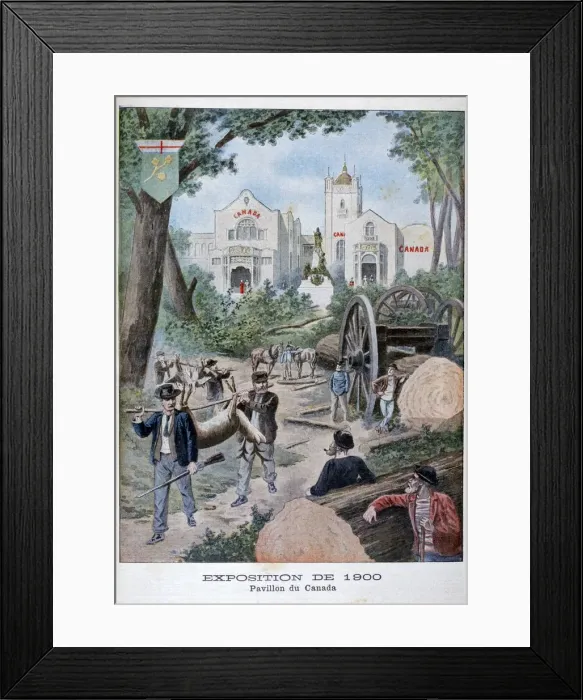 Framed Print : The Canadian pavilion at the Universal Exhibition of 1900, Paris, 1900 Framed Print : The Canadian pavilion at the Universal Exhibition of 1900, Paris, 1900