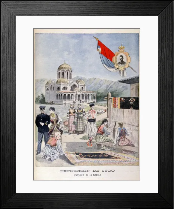 Framed Print : The Serbian pavilion at the Universal Exhibition of 1900, Paris, 1900 Framed Print : The Serbian pavilion at the Universal Exhibition of 1900, Paris, 1900
