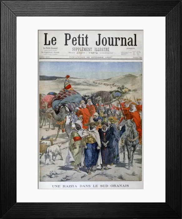 Framed Print : A round up in southen Oranais, Algeria, 1900 Framed Print : A round up in southen Oranais, Algeria, 1900