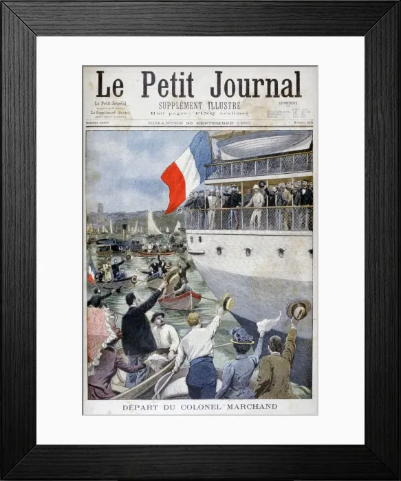 Framed Print : Departure of Colonel Marchand, Marseilles, 1900 Framed Print : Departure of Colonel Marchand, Marseilles, 1900