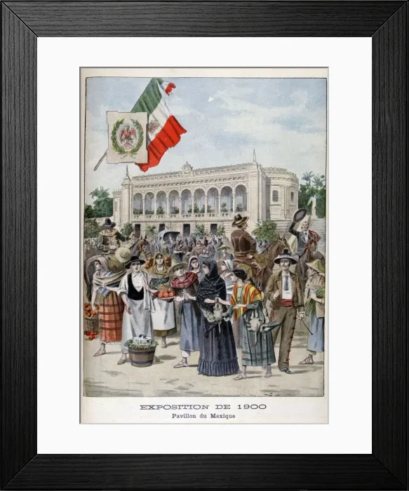 Framed Print : The Mexican pavilion at the Universal Exhibition of 1900, Paris, 1900 Framed Print : The Mexican pavilion at the Universal Exhibition of 1900, Paris, 1900