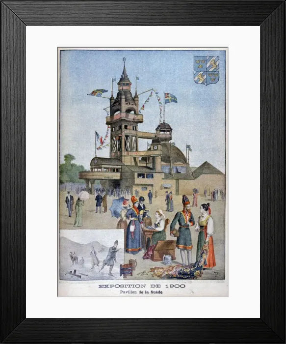 Framed Print : The Swedish pavilion at the Universal Exhibition of 1900, Paris, 1900 Framed Print : The Swedish pavilion at the Universal Exhibition of 1900, Paris, 1900
