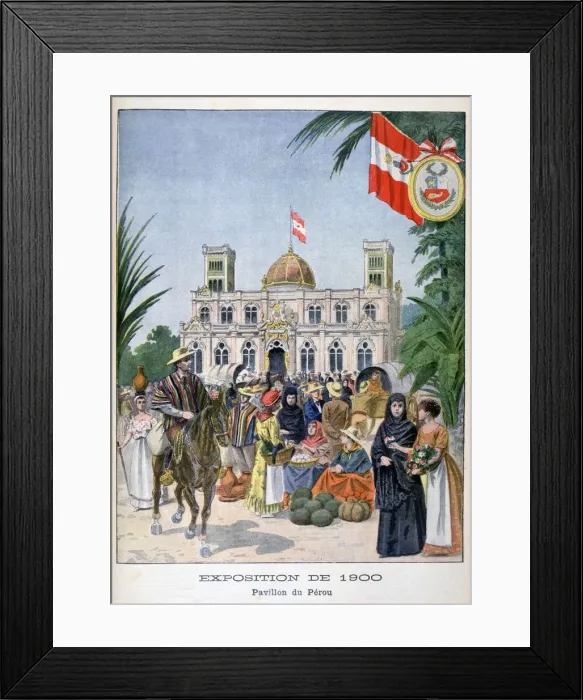 Framed Print : The Peruvian pavilion at the Universal Exhibition of 1900, Paris, 1900 Framed Print : The Peruvian pavilion at the Universal Exhibition of 1900, Paris, 1900