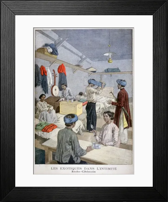 Framed Print : Indochina exhibition, Universal Exhibition of 1900, Paris, 1900. Artist: Oswaldo Tofani Framed Print : Indochina exhibition, Universal Exhibition of 1900, Paris, 1900. Artist: Oswaldo Tofani