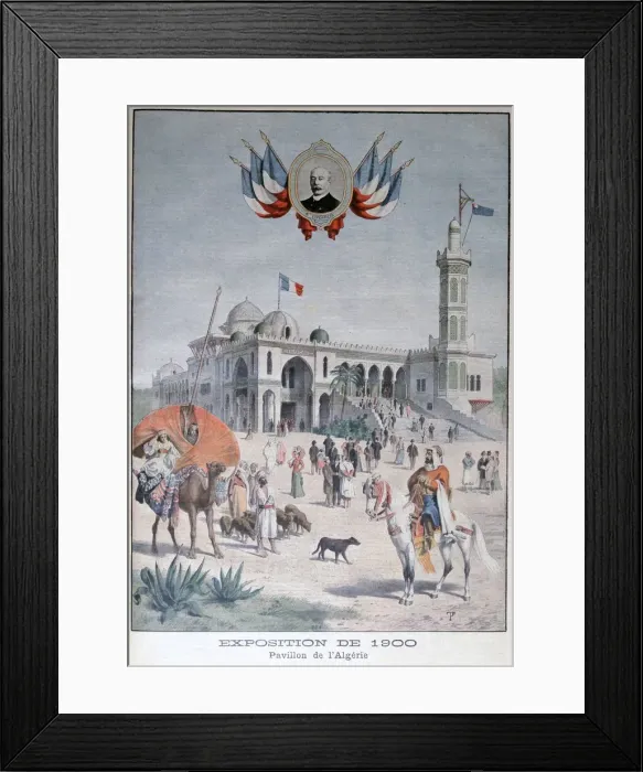 Framed Print : The Algerian pavilion at the Universal Exhibition of 1900, Paris, 1900 Framed Print : The Algerian pavilion at the Universal Exhibition of 1900, Paris, 1900