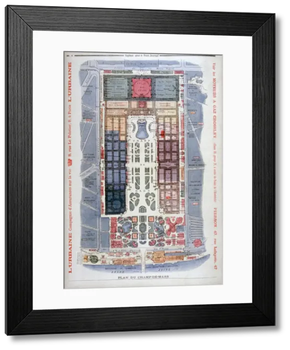 Framed Print : The Champs de Mars, Universal Exhibition of 1900, Paris, 1900. Artist: G Rochet Framed Print : The Champs de Mars, Universal Exhibition of 1900, Paris, 1900. Artist: G Rochet