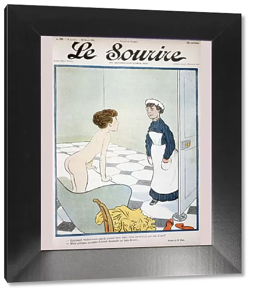Front cover of Le Sourire magazine, 30th March 1901. Artist: Fernand Fau